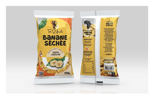 LE TRIO DES SPORTIFS - BANANE - ANANAS - NOIX DE CAJOU - FRUITS SAJE