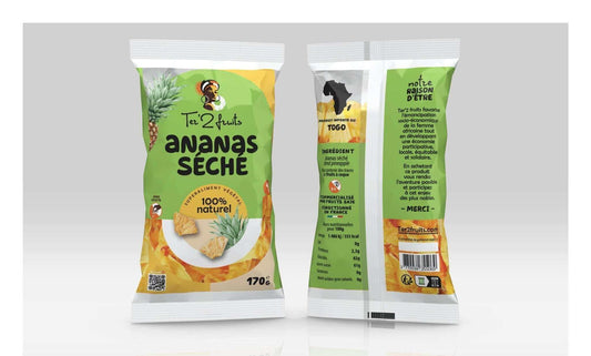 LE TRIO DES SPORTIFS - BANANE - ANANAS - NOIX DE CAJOU - FRUITS SAJE