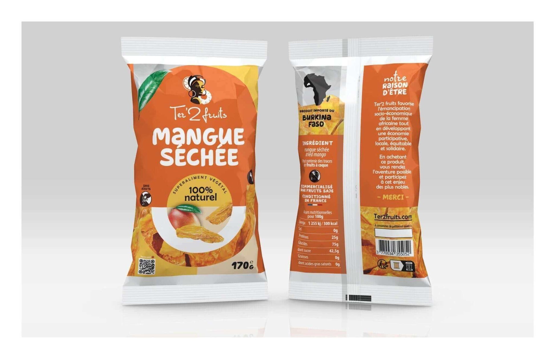 LES GOURMANDS - MANGUE - NOIX DE CAJOU - LAMELLES DE COCO - FRUITS SAJE