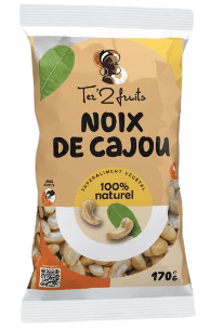 Noix de Cajou sans sel 100 % Naturelle – Croquante, Saine et Gourmande, Idéale pour Collations, 170g - FRUITS SAJE
